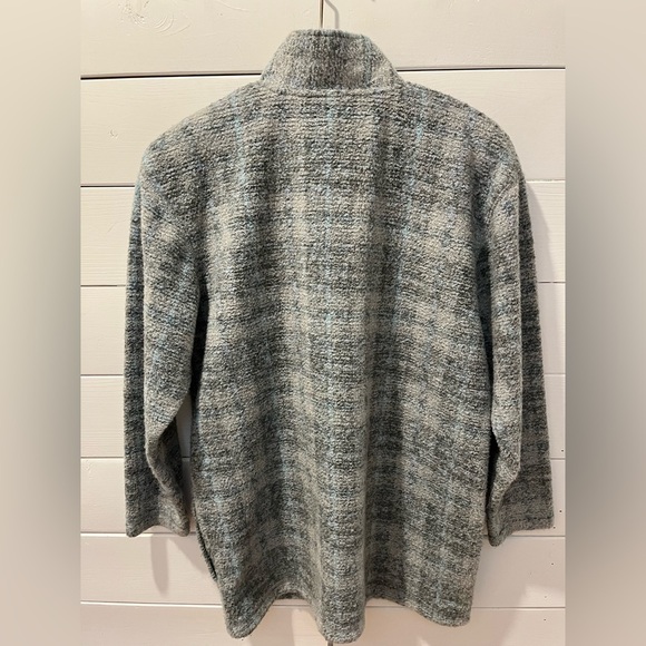 🩶 Grey Textured Half-Zip Sweater - Liz Claiborne Liz & Co - Size S🩶 - Picture 8 of 9